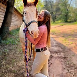 Free Ride Equestrian - LUX | FULL SEAT OR KNEE
PATCH BREECH (ZIP-UP) in SAND